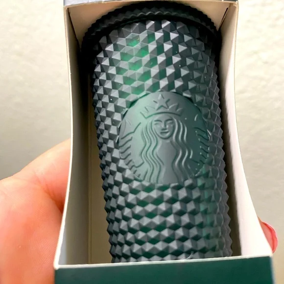 Starbucks green studded cold cup keychain New - Picture 1 of 3